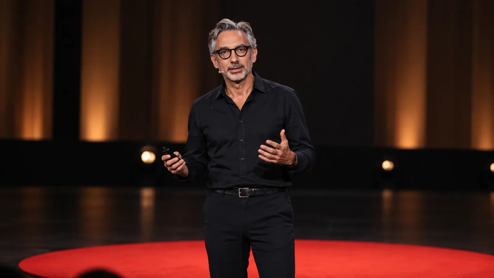 Chris Seybold speaking on stage